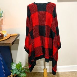 Buffalo Plaid Poncho